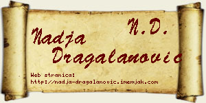 Nadja Dragalanović vizit kartica